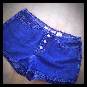 Vintage Paris Blues Mid-rise Denim Shorts